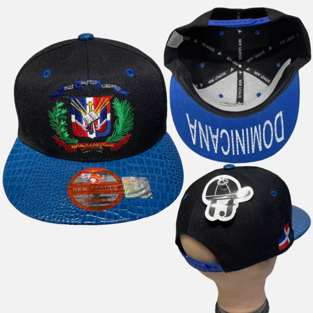 Dominican Republic Snapback Embroidered Cap